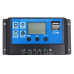 30А 12/24В Контролер заряду сонячних батарей (модулів) ШІМ (PWM) з Дисплеєм + 2USB