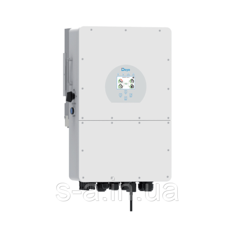 Гібридний інвертор (hybrid) Deye SUN-10K-SG01HP3-EU-AM2 WI-FI,10кВт, трифазний, (MPPT 150-850/37A/DC700В)Paral