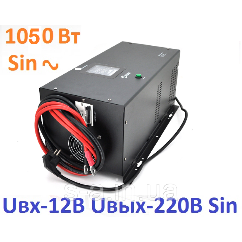 ДБЖ з правильною синусоїда Europower PSW-EP1500WM12 (1050 Вт) 10/20А, настінний, під зовнішню АКБ 12В , Q1 (53