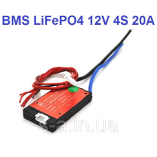 20А 12В BMS контролер плата DaLy LiFePO4 12V 4S 20A симетрія