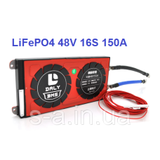 150А 48В BMS контролер заряд-розряд плата DaLy LiFePO4 48V 16S 150A симетрія