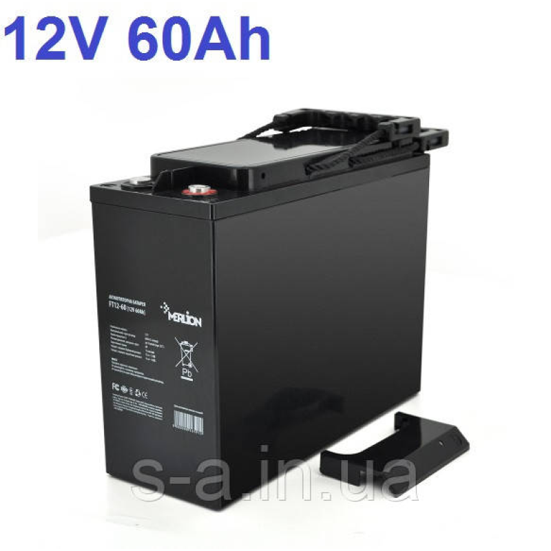 60Ah Акумуляторна батарея MERLION AGM FT-1260 12V 60Ah ( 275*105*225 ) Q1/54