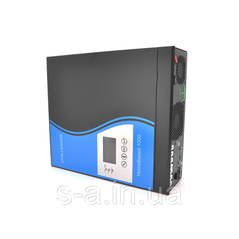 ДБЖ з правильною синусойдой ДБЖ Challenger HomeBased 1000 ( 800W), 12V під зовнішній акумулятор, струм заряду 30А
