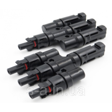 Конектор МС4 вбудований Конектор (тато +мама) Конектор потрійної МС4 для монтажу сонячних систем, Q1