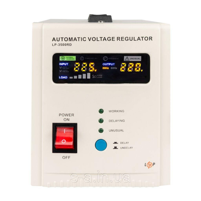 Стабілізатор напруги LP-3500RD (2100 Вт/7 ступ)