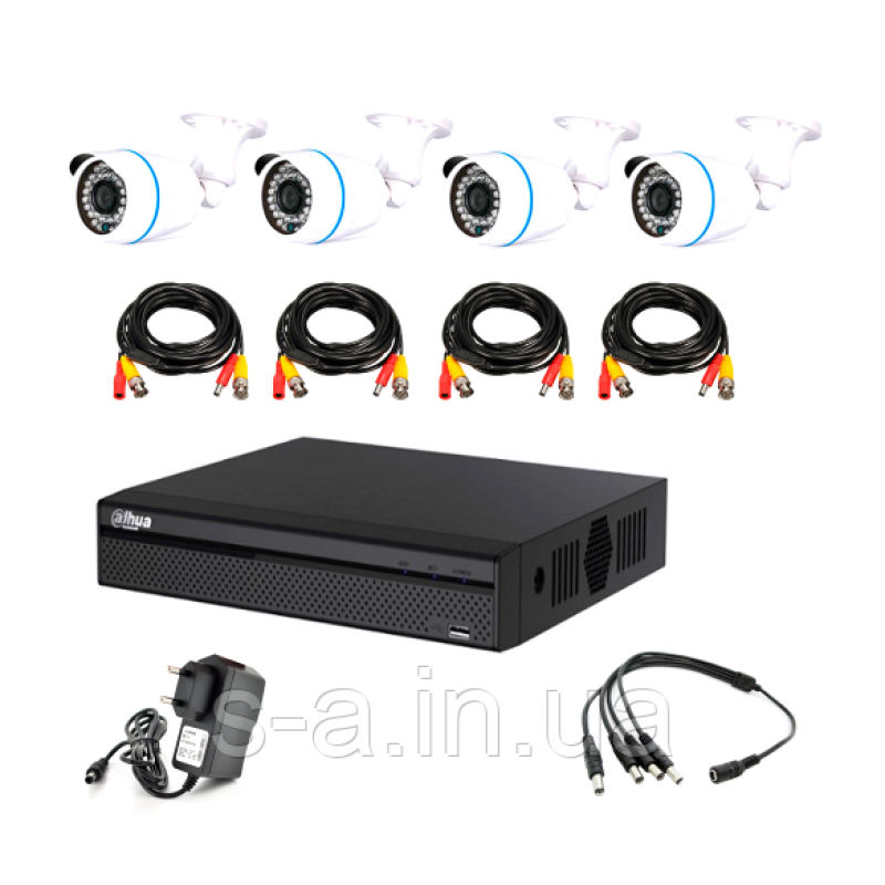 Комплект відеоспостереження Outdoor 003-4-5MP Dahua+Pipo