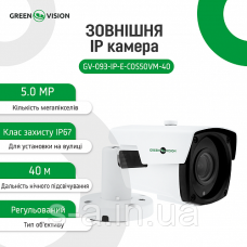 Зовнішня IP Wi-Fi камера 4 в 1 GreenVision GV-119-IP-GM-DOG20-12 2MP