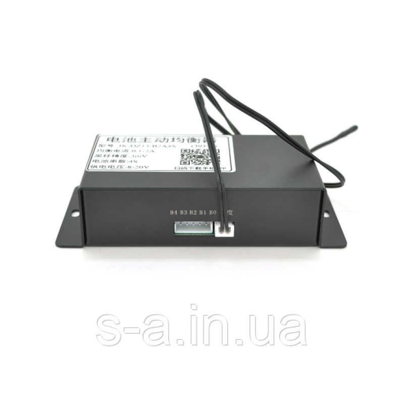 Активний балансир JK-B2A4S для Li-Ion/LiFePo4 3S-4S, 10A-500A, симетрія з Bluetooth