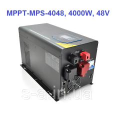 Сонячний (Гібридний) інвертор ДБЖ RITAR RTSWm-MPPT-MPS-4048, 4000W, 48V, струм заряду 45A, 180-265V, MPPT (60А,
