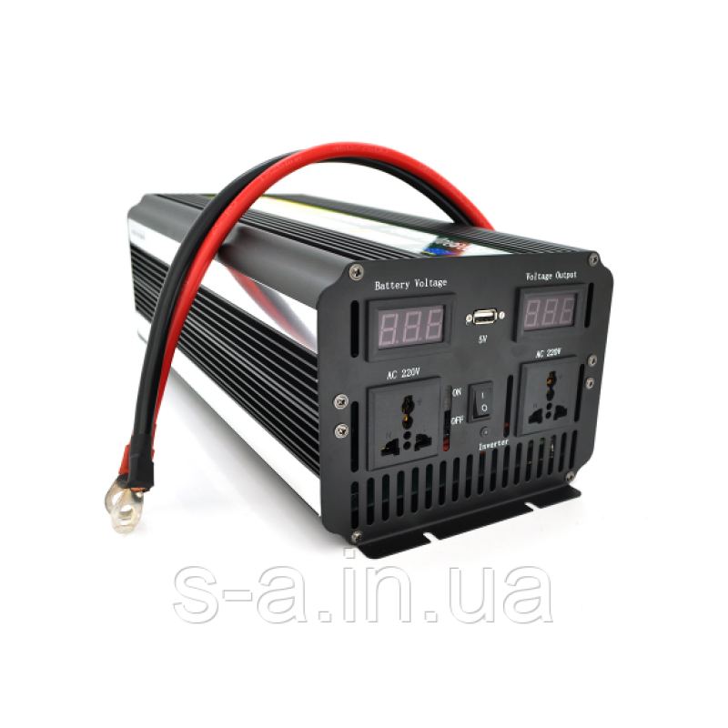 Інвертор напруги Voltronic Wm-7200(7000Вт)+Charge 20A, 12/220 з апроксимированою синусоїдою, 1 универсальна розетка+USB,