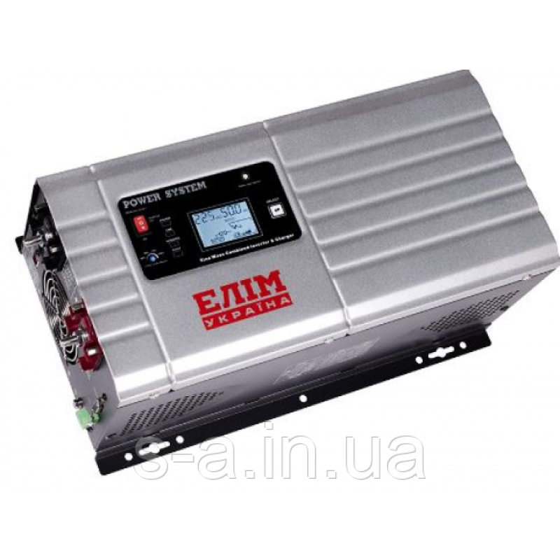 ДБЖ правильна синусоїда Елім Україна ПНК-12-1500П (1500 Вт), 12 V під зовнішній АКБ, струм заряду 15A