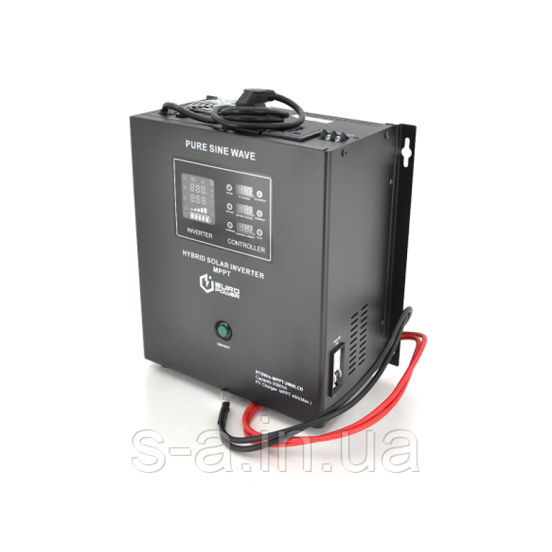 ДБЖ з правильною синусоїдою Europower PSW-EP2000WM24 (1400 Вт)20А, настінний, під зовнішню АКБ 24В, Q1 9,7кг (3