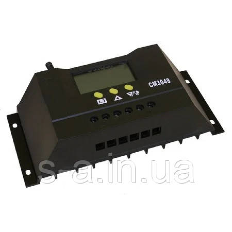 30А 48В Intelligent PWM Контролер заряду для сонячних батарей (модулів) з Дисплеєм Контролер заряду