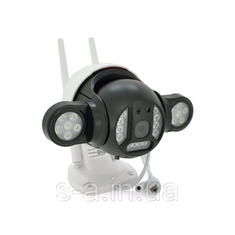 Роботизована зовнішня вулична відеокамера 4 Мп Wi-Fi CD/карта PP-IPC22D5MP20 PTZ 2.8 mm ICSee