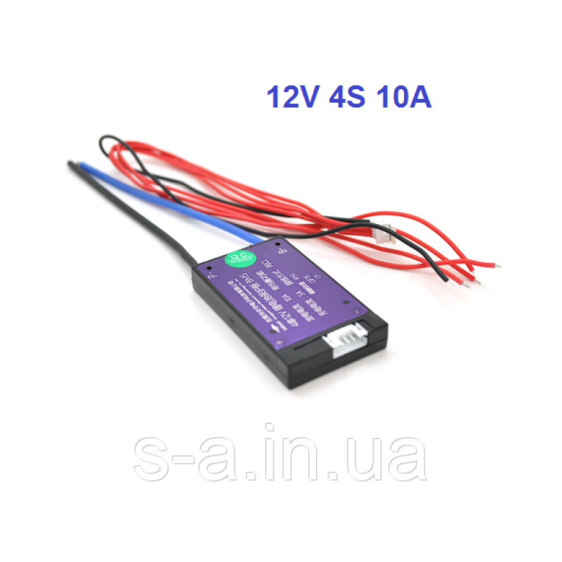 10 А 12 В BMS контролер заряд-розряджання плата MGod LiFePO4 12 V 4S 10 A Симетрія