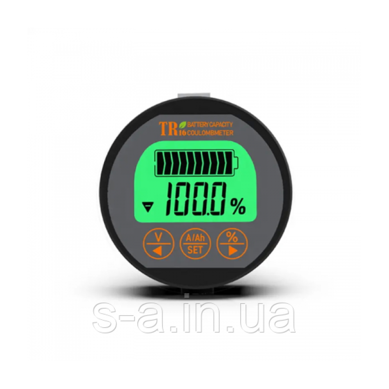 Індикатор рівня заряду батареї з тестером ємності TR16H 8-120 V 100A Індикатор рівня заряду батареї з тестером ємності TR16H 8-120 V 100A