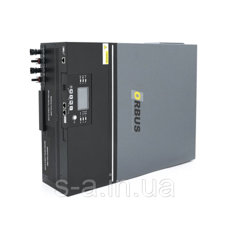 Гібридний сонячний інвертор, ДБЖ ORBUS Axpert Max 7200-48-230: 7,2кВт, 48/230V, струм заряду 150А, MPPT(90-450В)