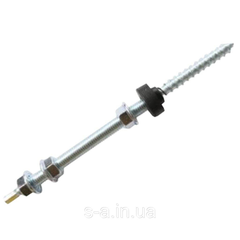 Комбінований гвинт-шуруп 10х200 мм (комплект) оцинкований Комбінований гвинт-шуруп 10х200 мм (комплект) оцинкований